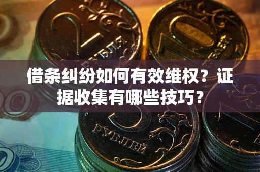 北京借条纠纷如何有效维权？证据收集有哪些技巧？