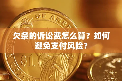北京欠条的诉讼费怎么算？如何避免支付风险？
